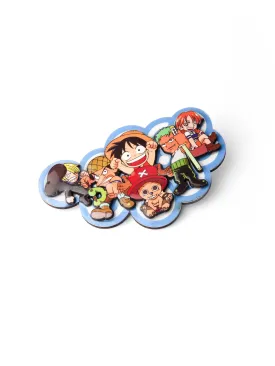 Anime Fridge Magnet, Strawhat Pirates Refrigerator Magnets for Home, Kitchen and Office Decoration - 3.2 x 3 inches