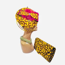 Ankara Bag & Straw Hat