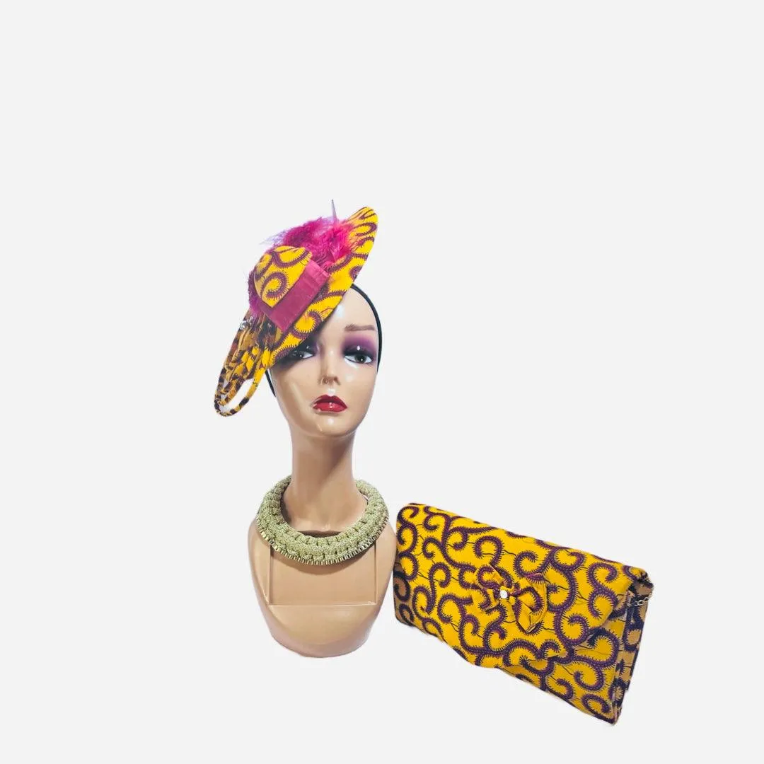 Ankara Bag & Straw Hat