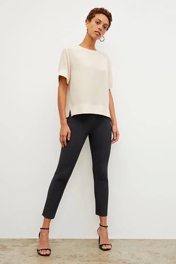 Annika Tee - Washable Silk :: Pearl