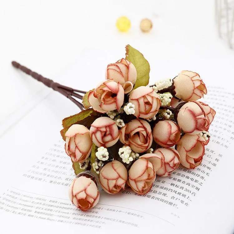 Bulk 10" Mini Peony Buds Silk Flowers Bush Artificial Flowers Wholesale