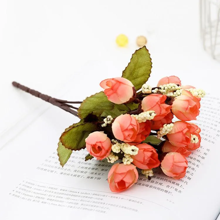 Bulk 10" Mini Peony Buds Silk Flowers Bush Artificial Flowers Wholesale