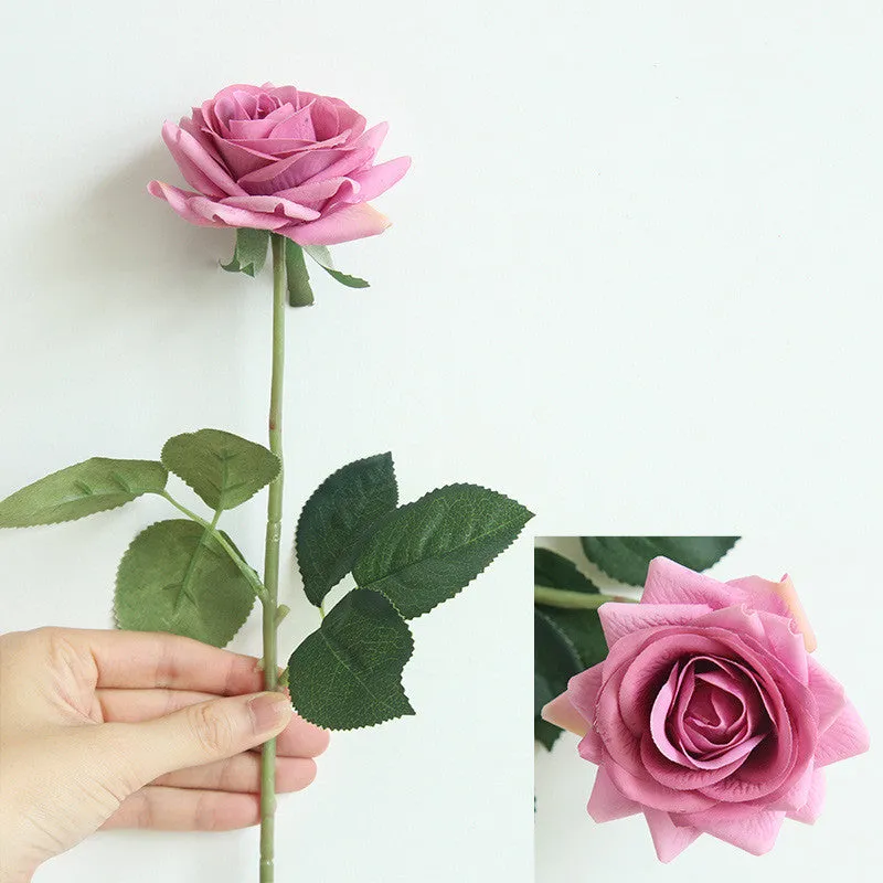 Bulk 17" Rose Stems Silk Flowers Wholesale