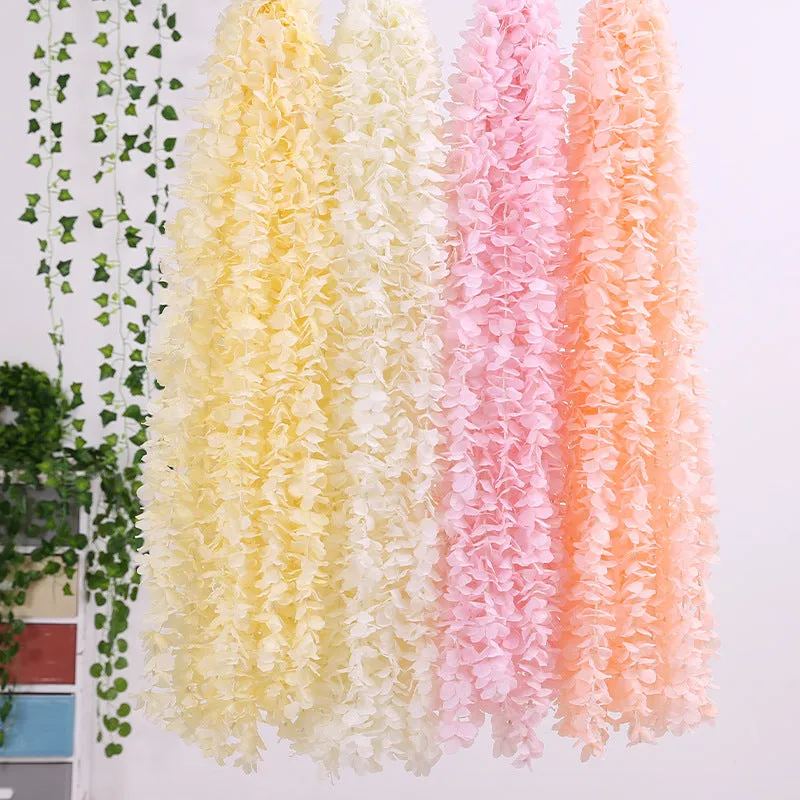 Bulk 35" Orchids Flowers Hanging Garland Vine Rattan Hanging Artificial Flowers Wholesale