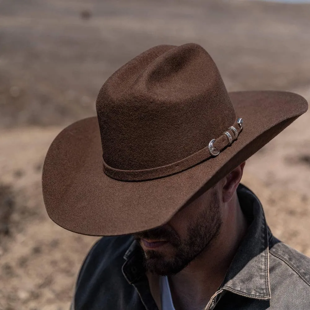 Cattleman Chocolate | Mens Felt Brown Cowboy Hat