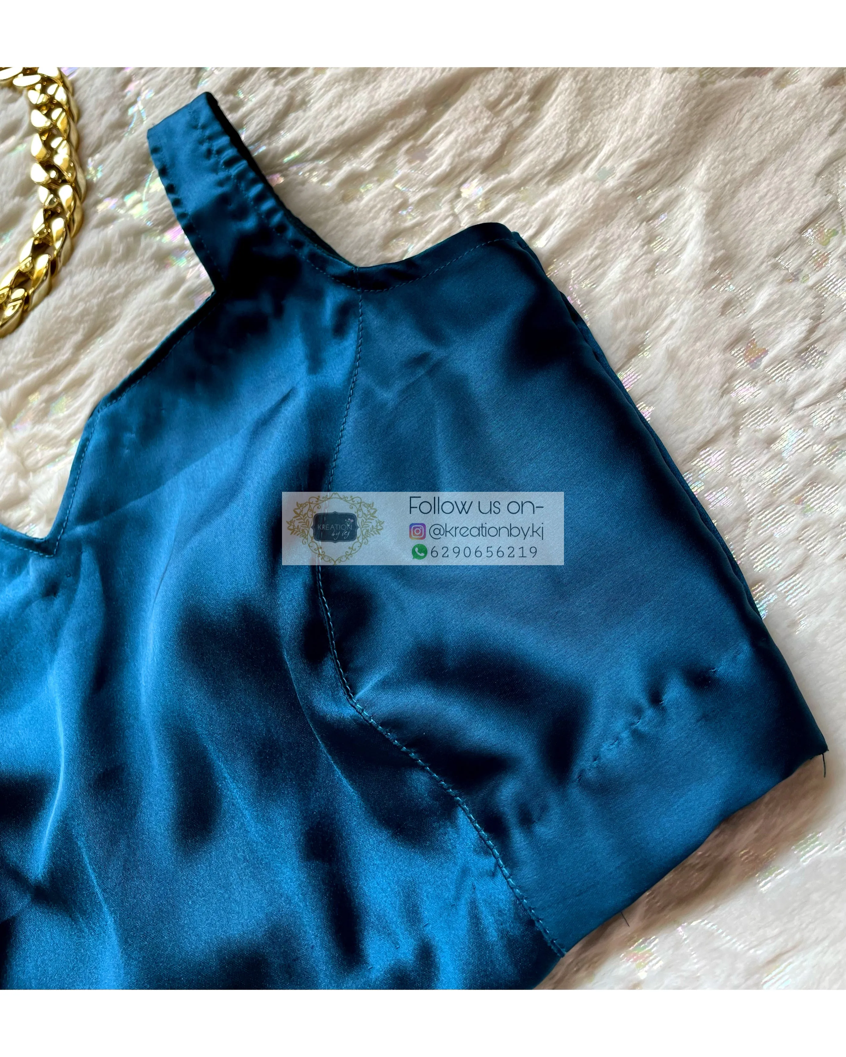 Celeste Cobalt Blue Blouse