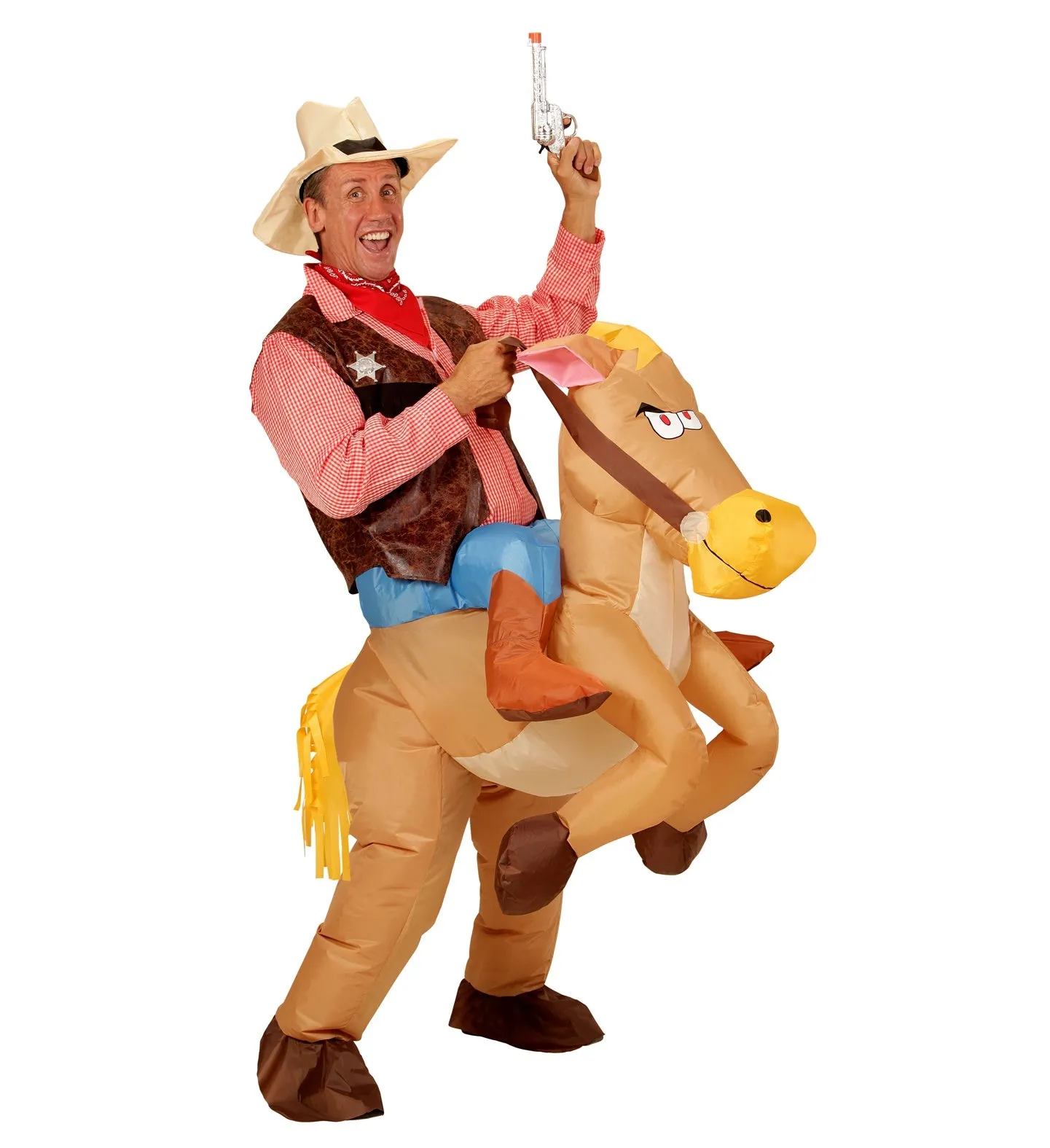 Cowboy on Horse Inflatable Costume