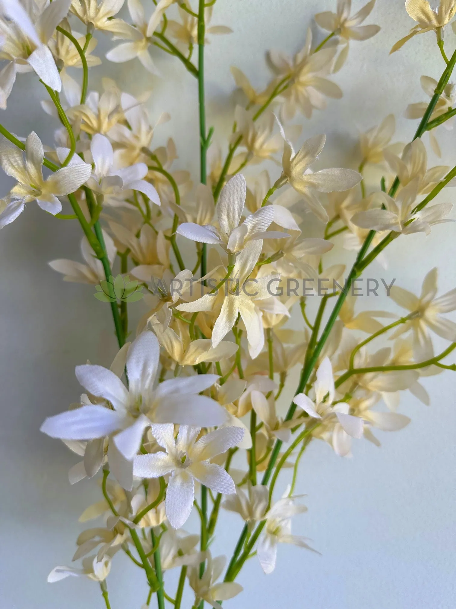 F0319 Spring Flower Spray 116cm Cream (SPECIAL)