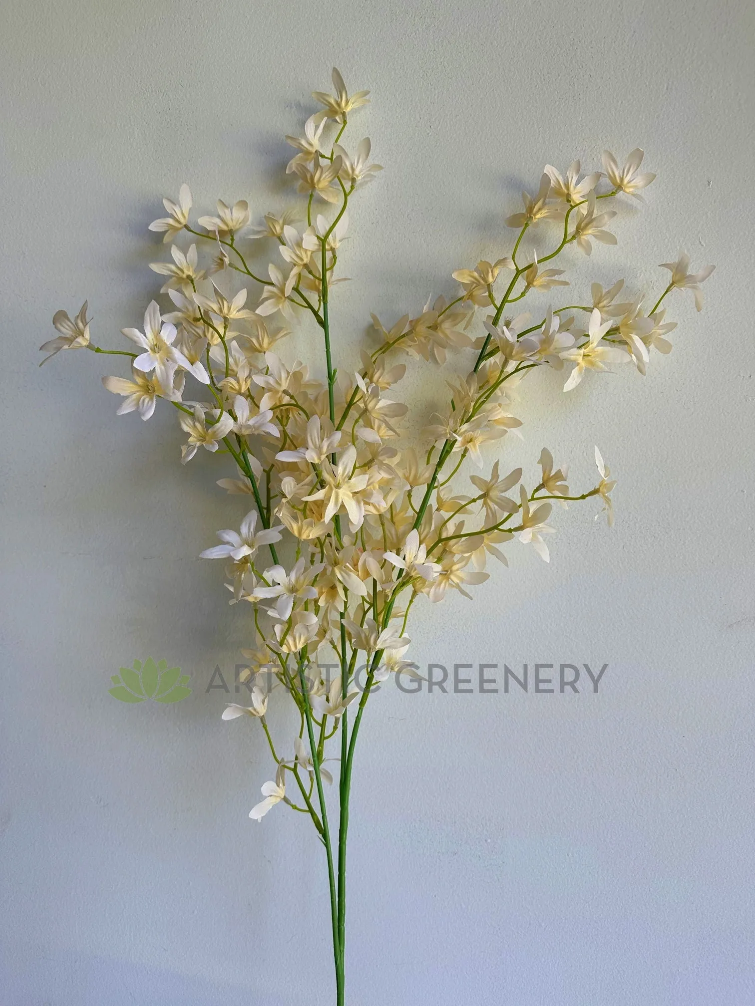 F0319 Spring Flower Spray 116cm Cream (SPECIAL)