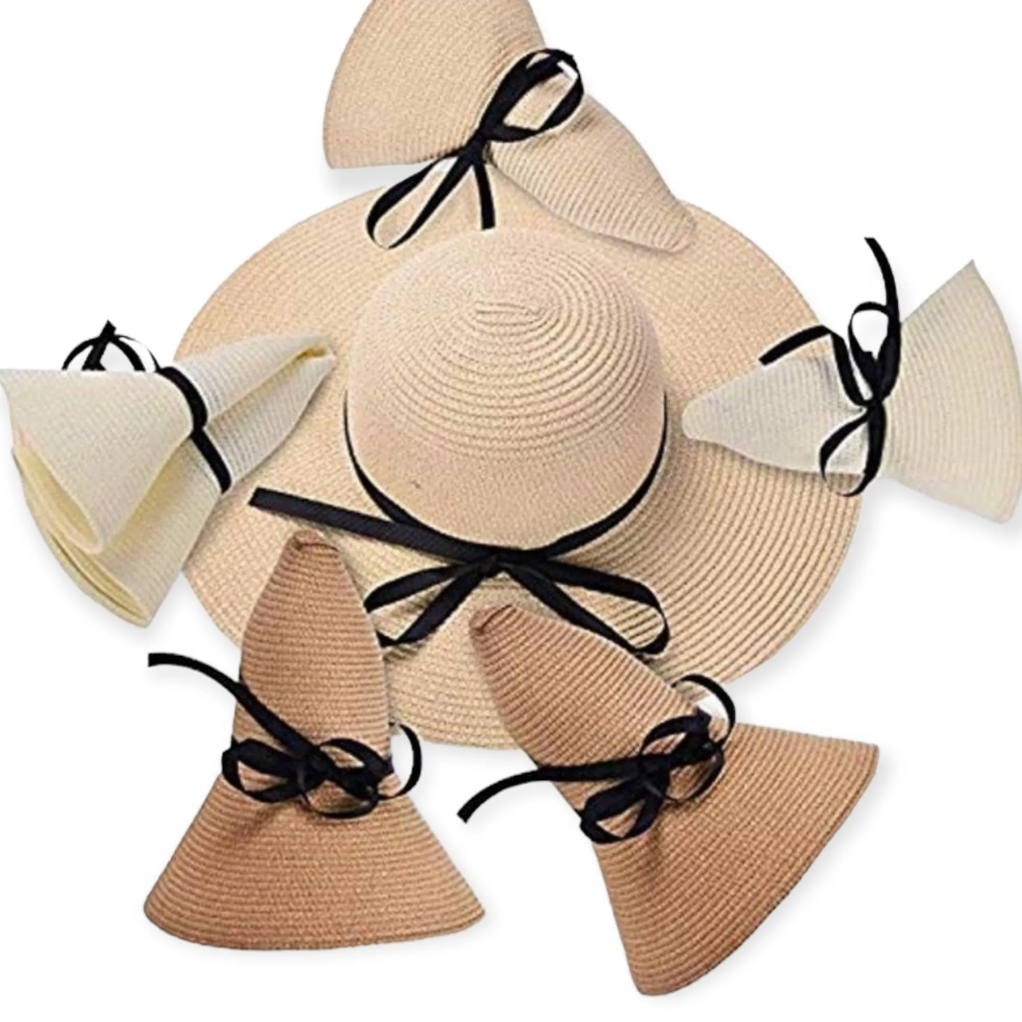 Floppy Wide Brim Straw Sun Hat