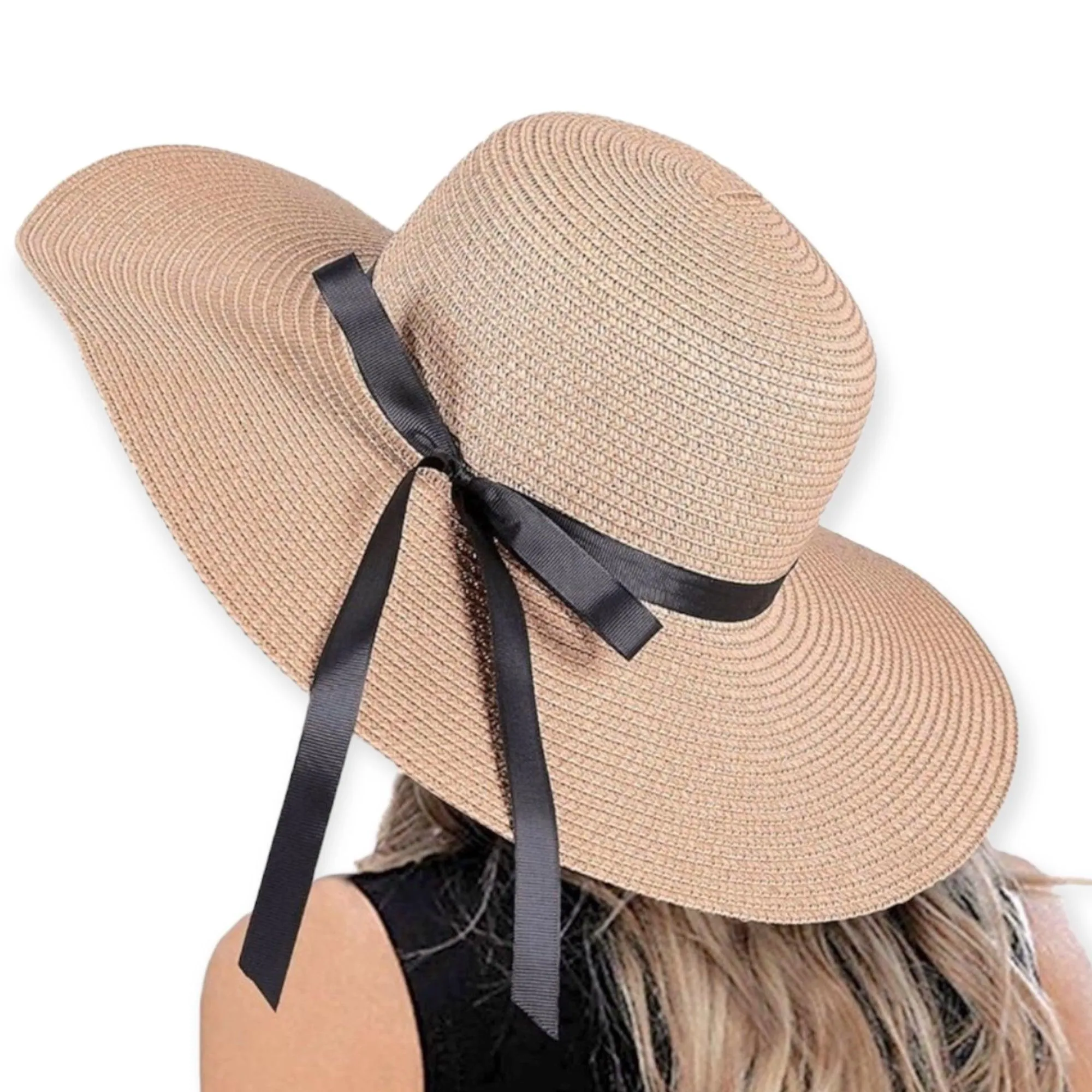 Floppy Wide Brim Straw Sun Hat