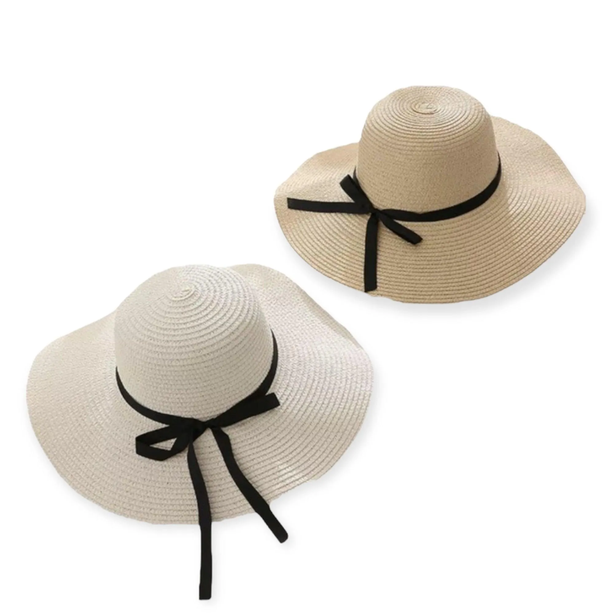 Floppy Wide Brim Straw Sun Hat