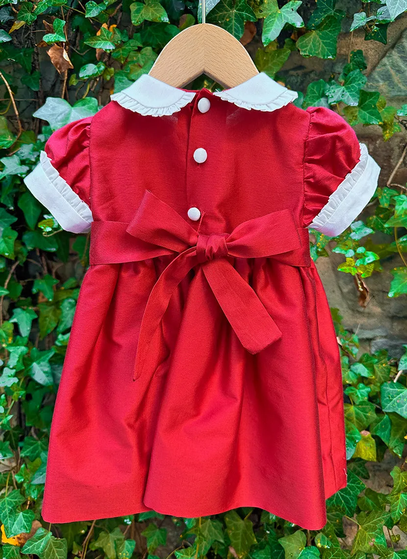 Handmade Smock Cotton Silk Dress