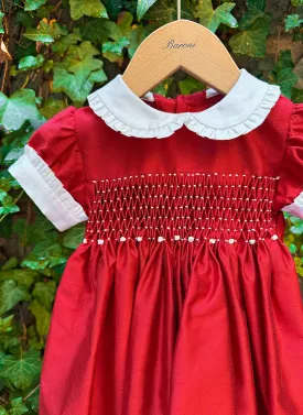 Handmade Smock Cotton Silk Dress