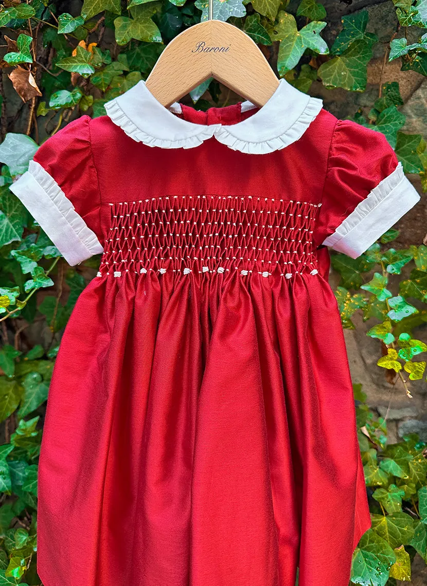 Handmade Smock Cotton Silk Dress