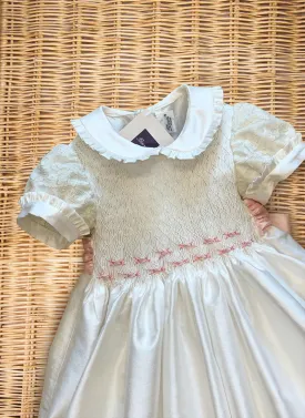 Handmade smock roses dress