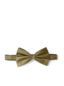 Solid Tan Silk Bow Tie