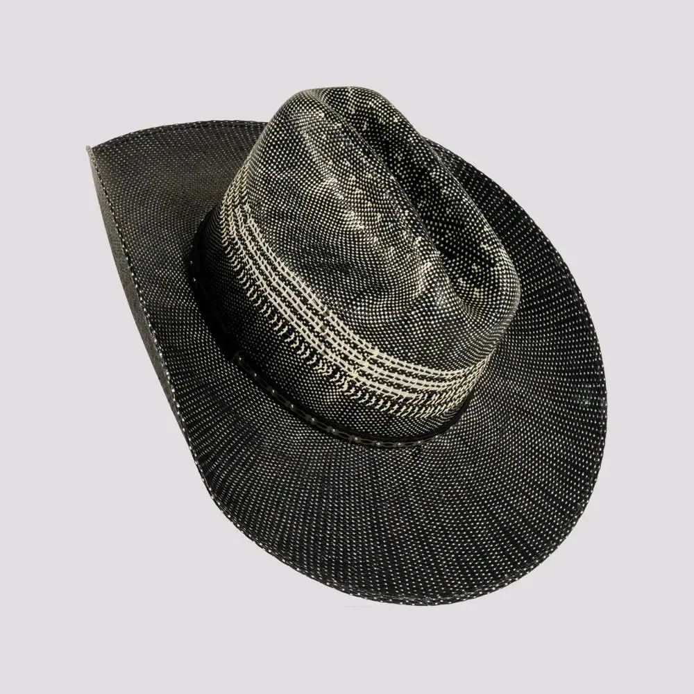 Stallion | Mens Navy Bangora Straw Western Cowboy Hat