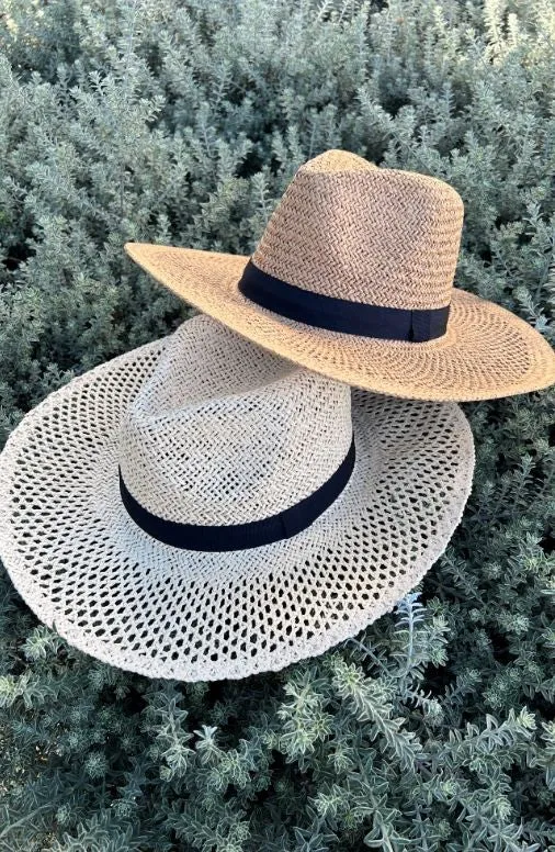 Summer Paper Straw Fedora Hat