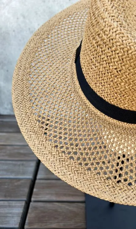 Summer Paper Straw Fedora Hat