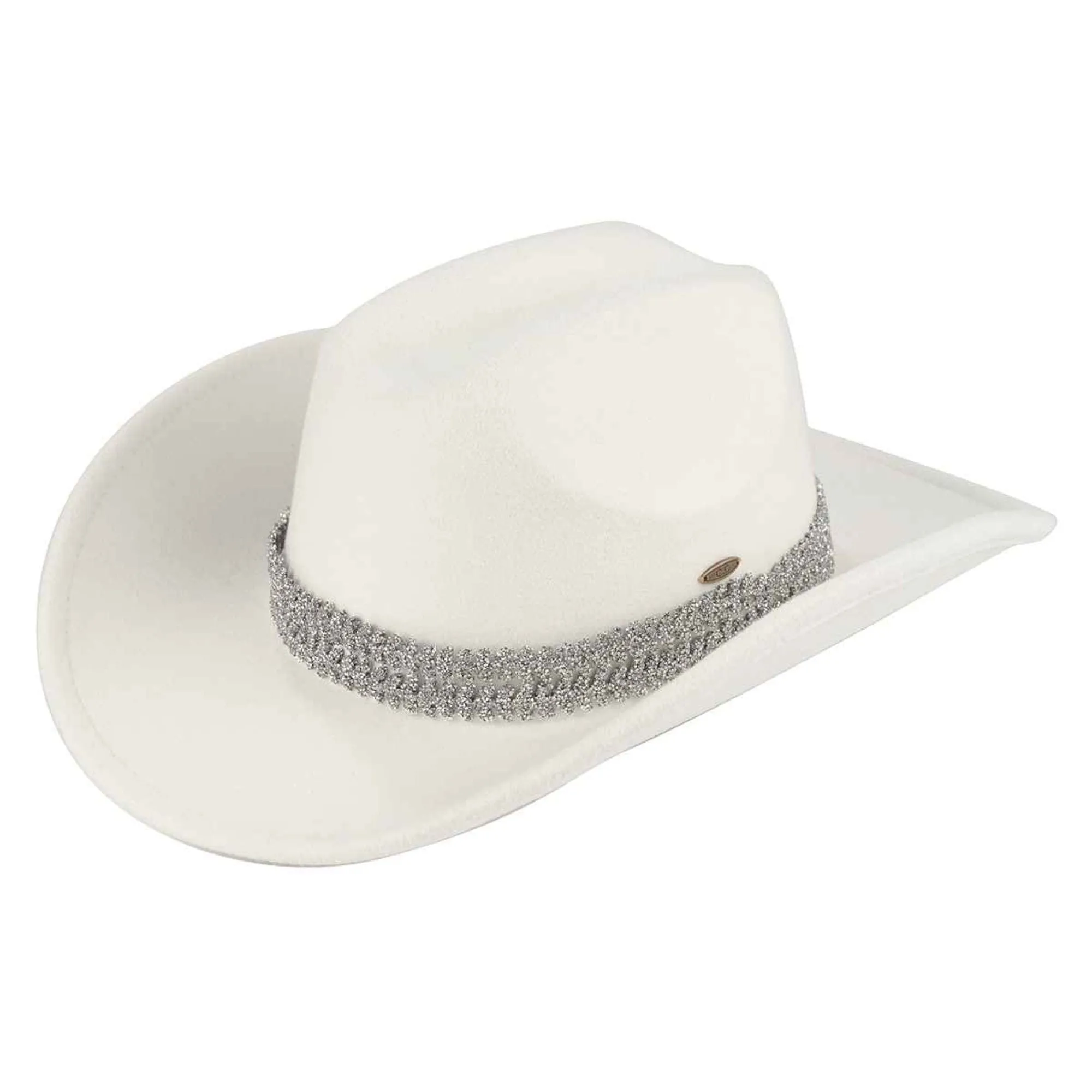 VCC0075 Maggie Cowboy Hat With Glitter Band